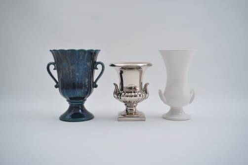 Vintage urns vases, Royal Winton & Shorter & Son, Mid-century, English   